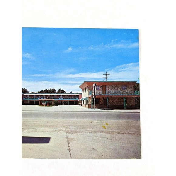 Vintage Postcard Guymon Oklahoma Byerleys Motel‎  Restaurant 1950s Neon Sign USA - Picture 3 of 8